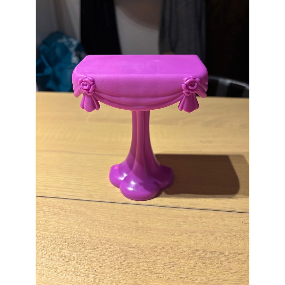 Vintage Barbie Sweet Roses Purple Vanity Table Furniture Replacement Accessory